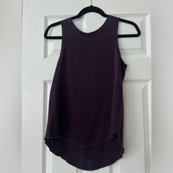 Chaser Tops - CHASOR PURPLE SILK TOP SIZE XS
